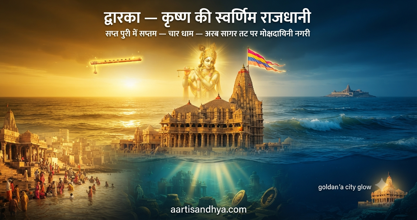 द्वारका - भगवान कृष्ण की राजधानी | सप्त पुरी मोक्षदायिनी पवित्र नगरी