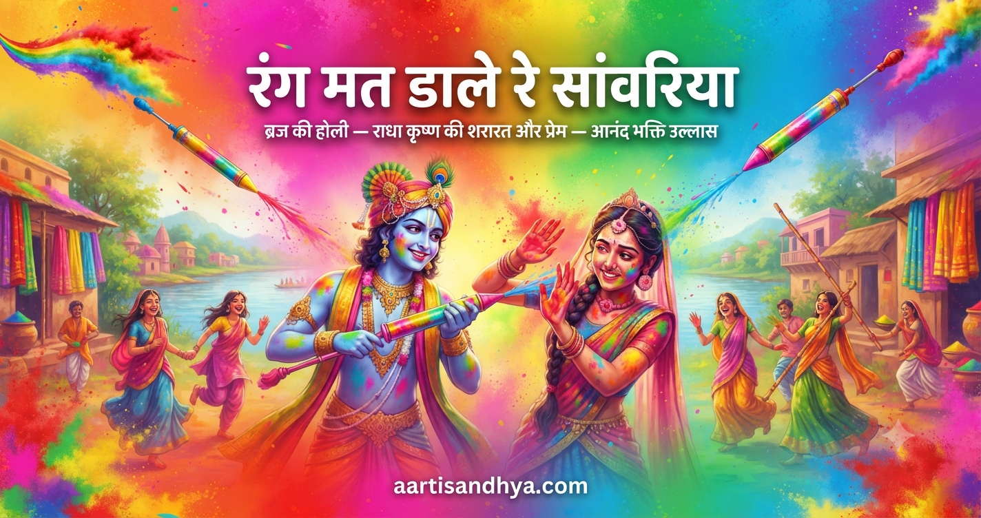 रंग मत डाले रे सांवरिया म्हाने गुजर मारे रे