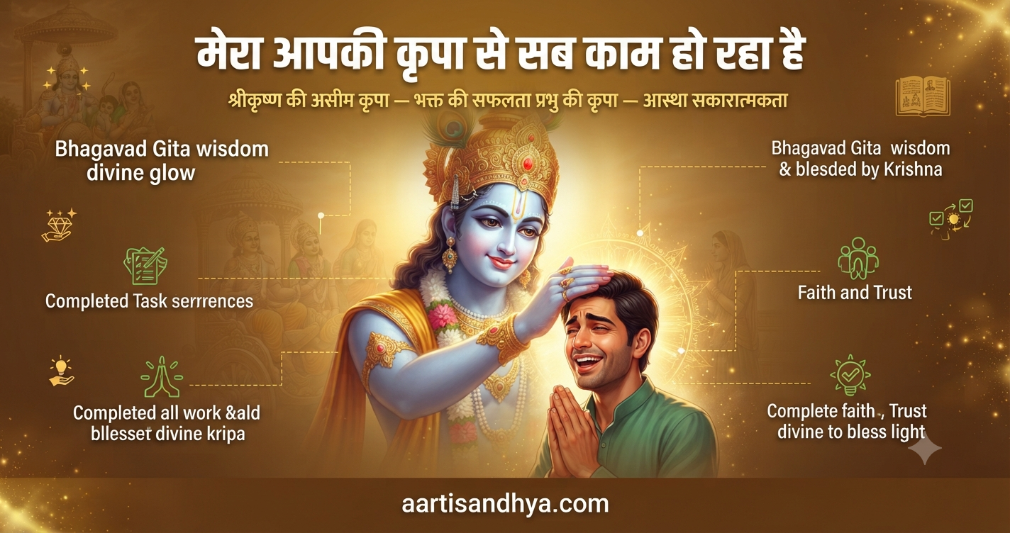 मेरा आपकी कृपा से सब काम हो रहा है