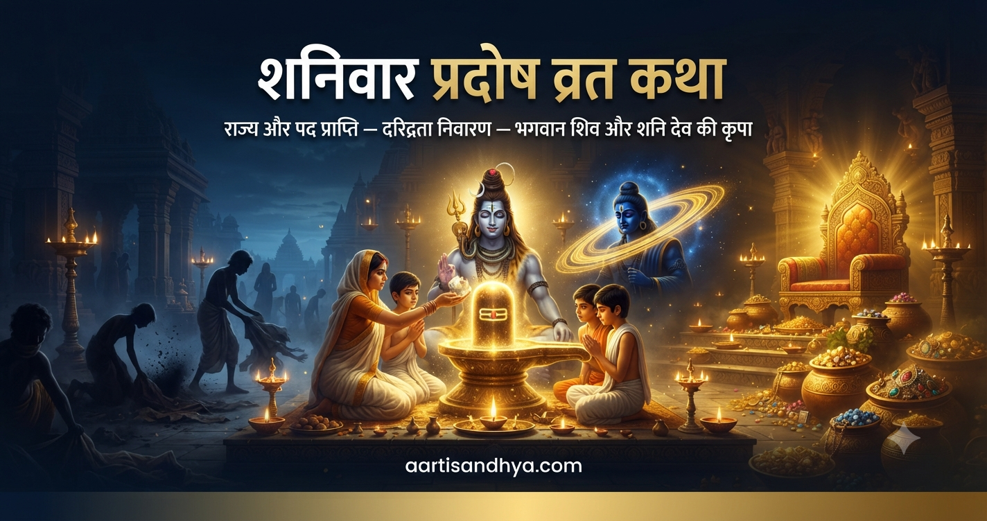 शनिवार प्रदोष व्रत कथा | शनि प्रदोष पूजा विधि