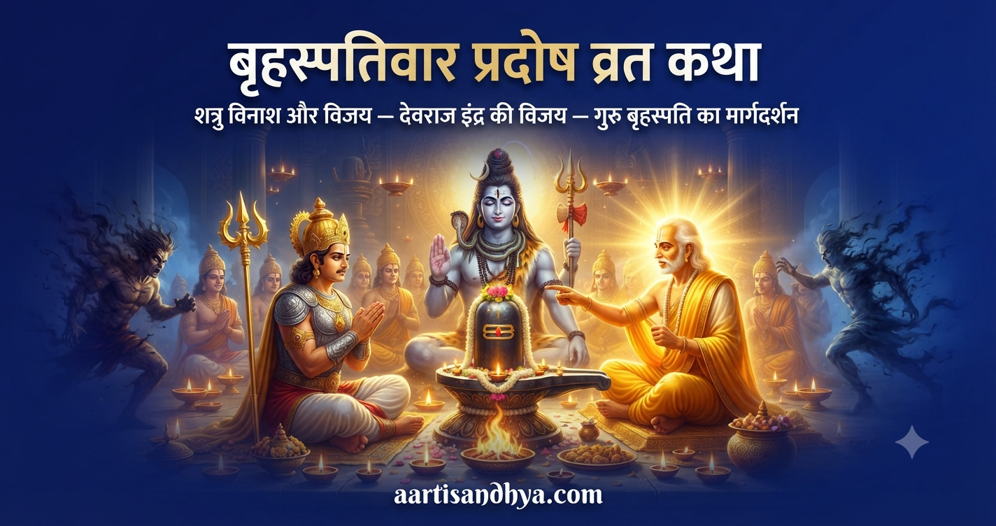 बृहस्पतिवार प्रदोष व्रत कथा | गुरु प्रदोष पूजा विधि