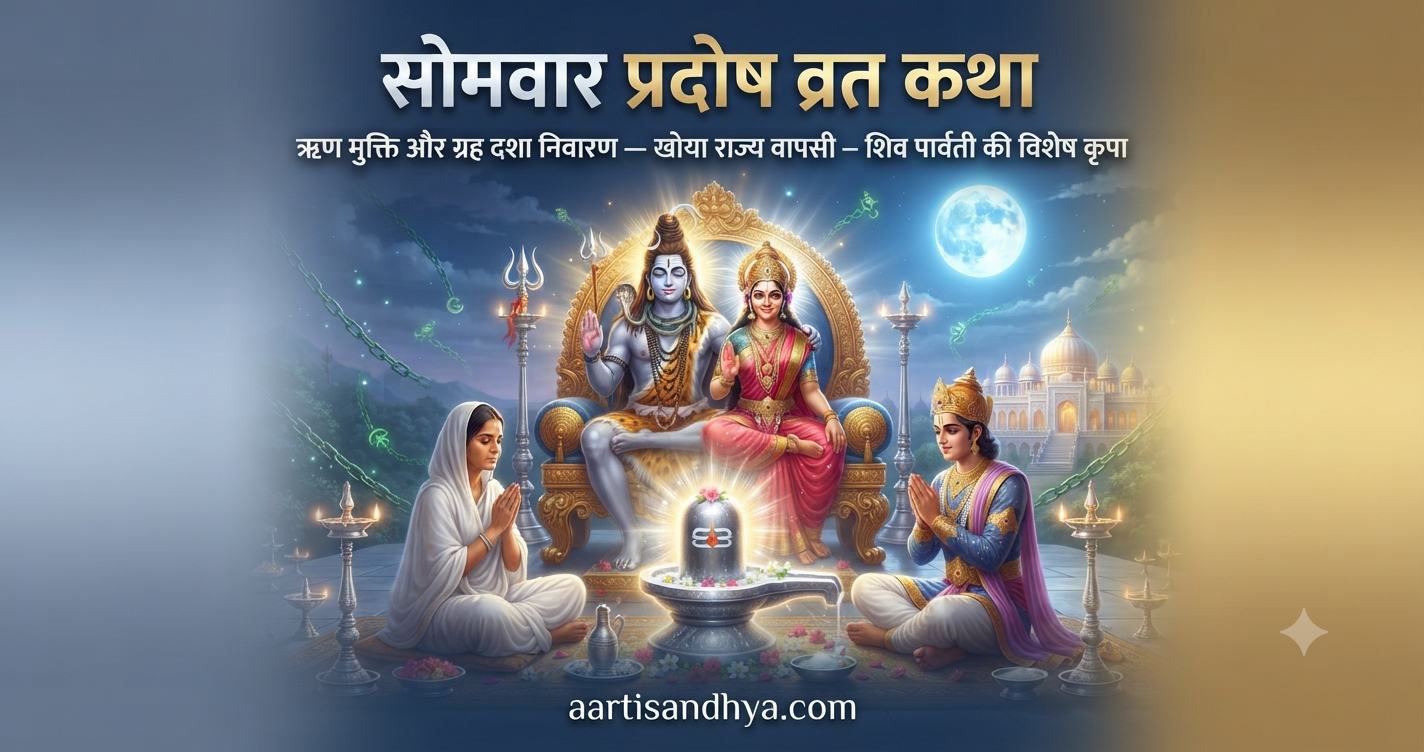सोमवार प्रदोष व्रत कथा | सौम्य प्रदोष पूजा विधि