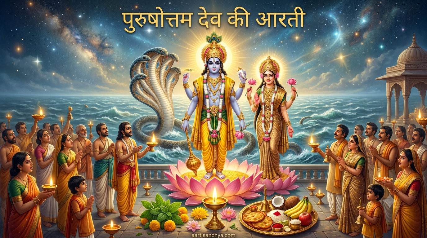 पुरुषोत्तम देव की आरती (Aarti of Purushottam Dev)