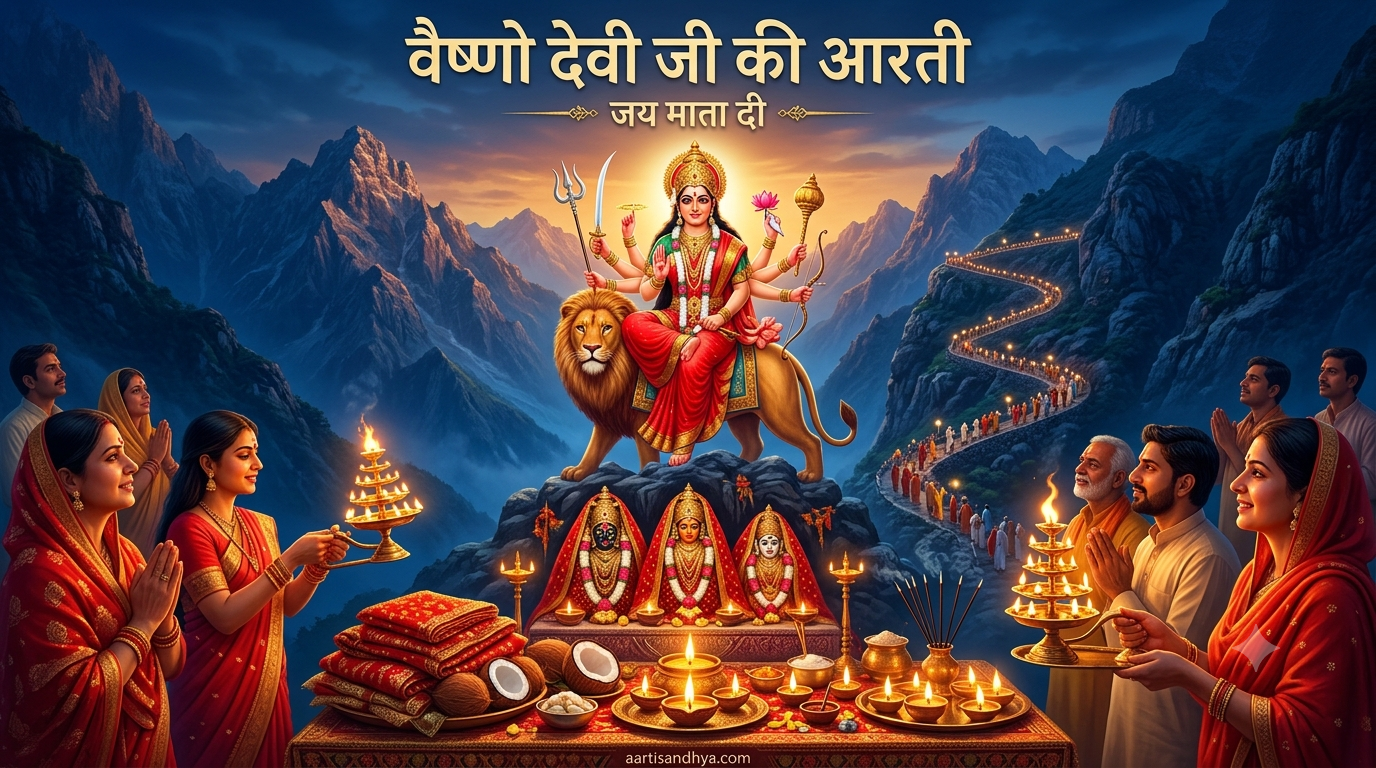 वैष्णोदेवी जी की आरती (Aarti of Vaishno Devi)