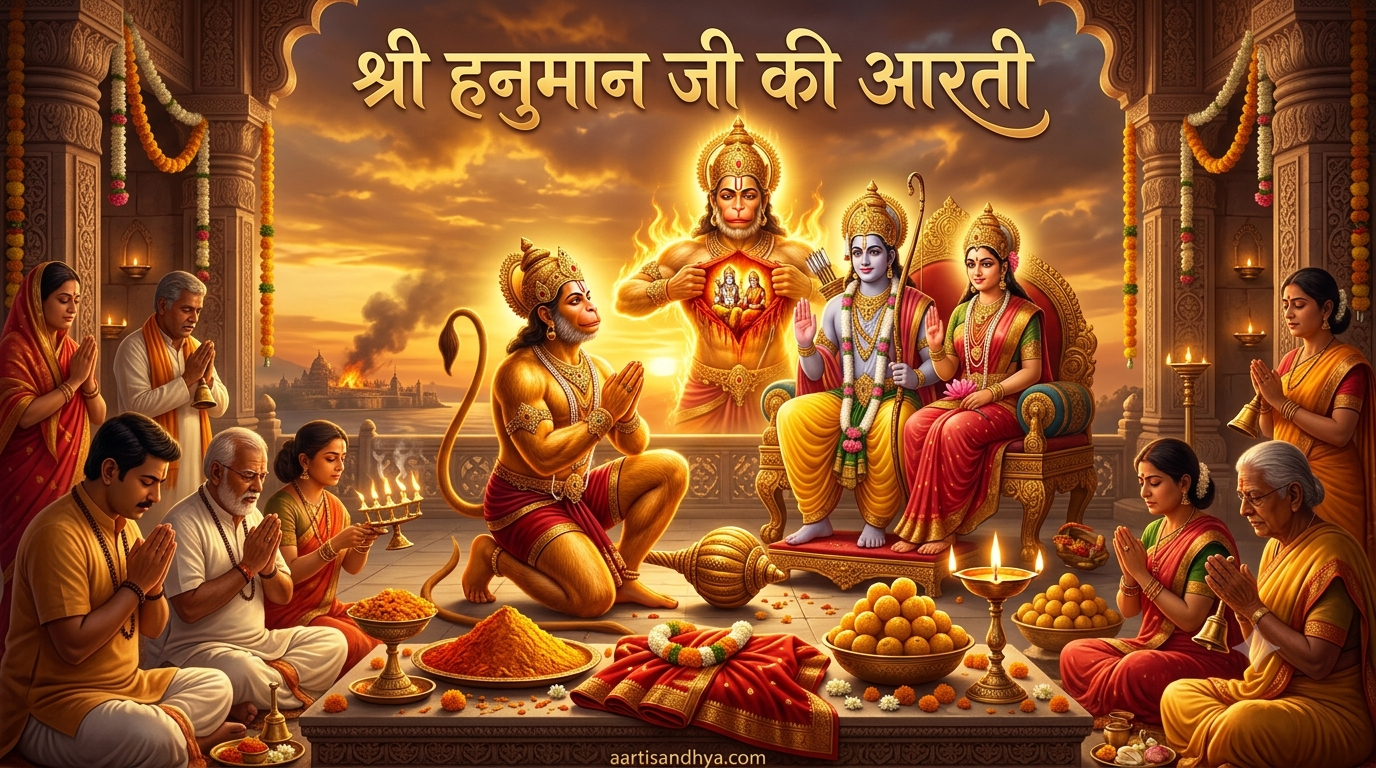 श्री हनुमान जी की आरती (Shree Hanuman Ji Ki Aarti)
