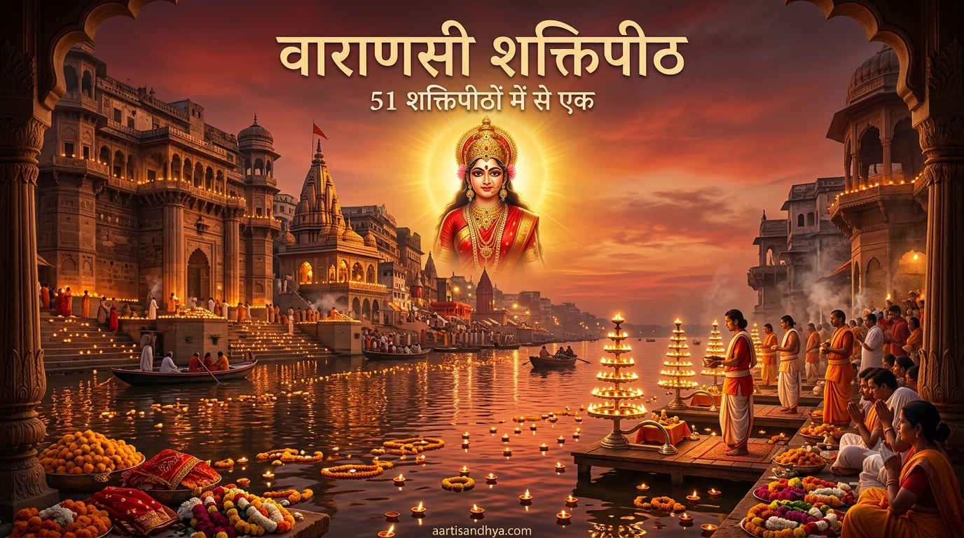 वाराणसी शक्तिपीठ - उत्तर प्रदेश | माँ सती के कुंडल का पवित्र शक्तिपीठ