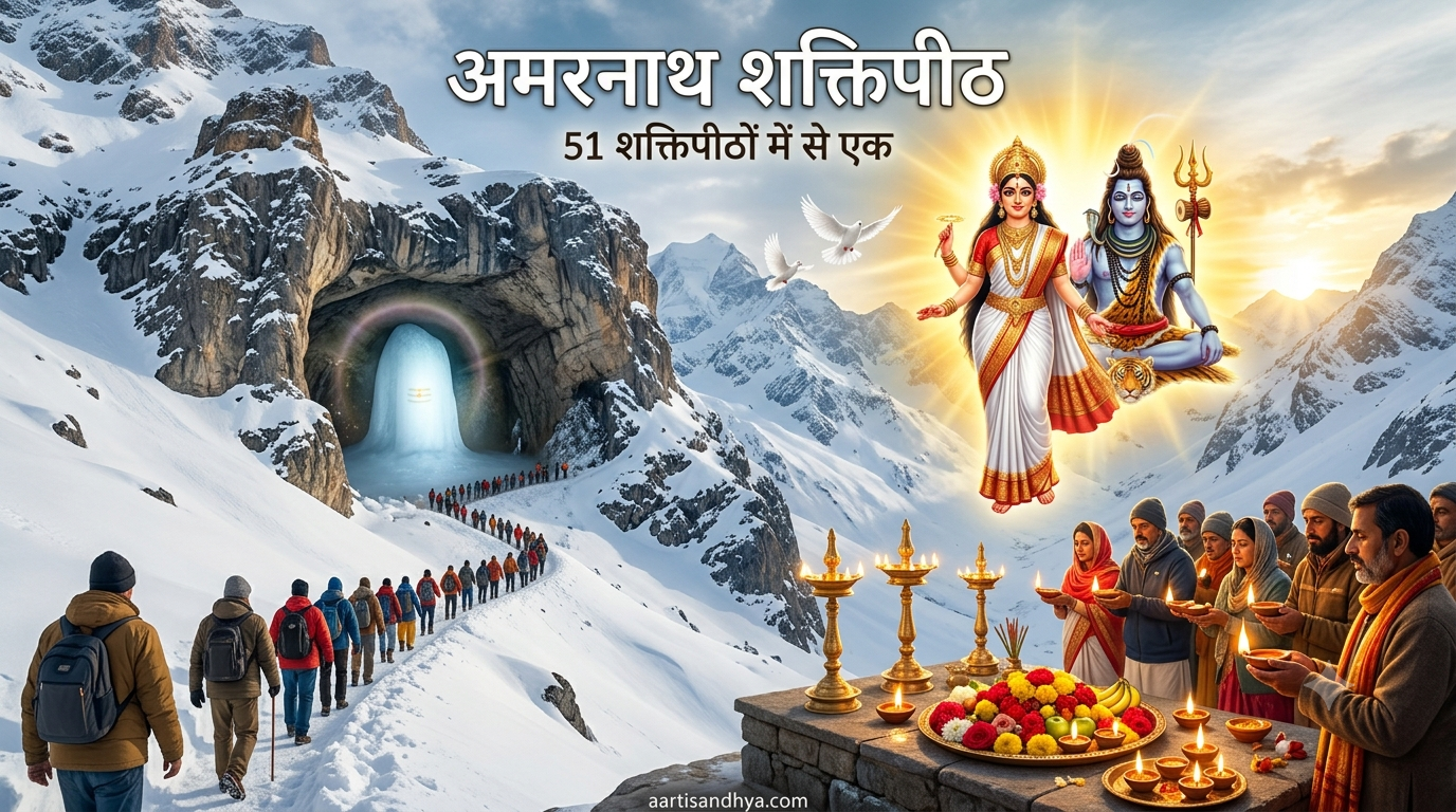 अमरनाथ शक्तिपीठ - कश्मीर | माँ सती के कंठ का पवित्र शक्तिपीठ