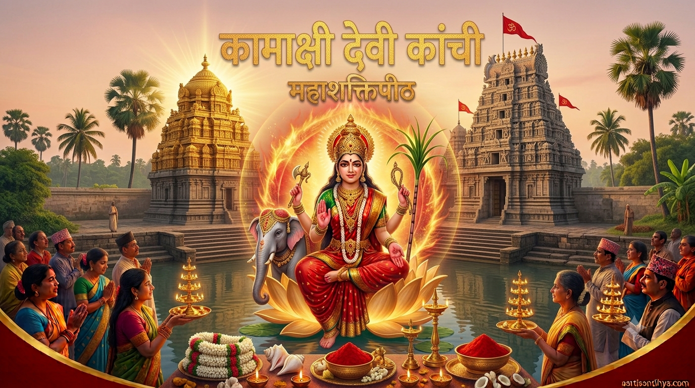 कामाक्षी देवी कांची - महाशक्तिपीठ तमिलनाडु | दक्षिण भारत की सर्वशक्तिमान देवी