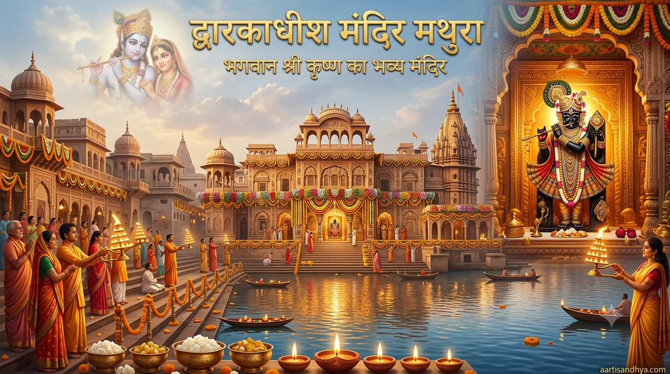 द्वारकाधीश मंदिर मथुरा | कृष्ण का भव्य मंदिर उत्तर प्रदेश