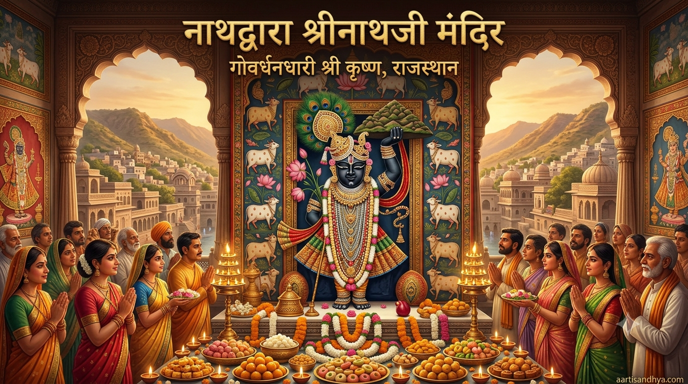 नाथद्वारा श्रीनाथजी मंदिर | गोवर्धन धारी कृष्ण राजस्थान