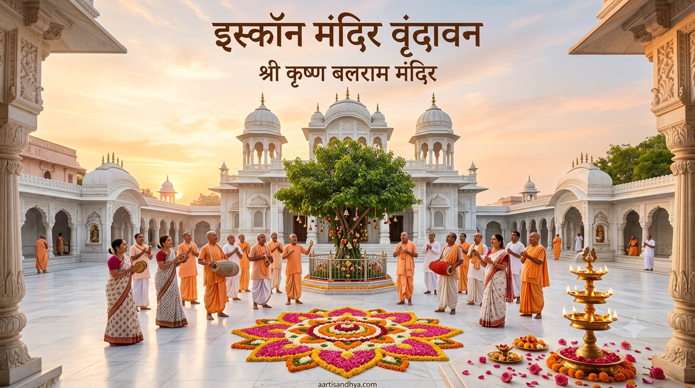 इस्कॉन मंदिर वृंदावन | कृष्ण बलराम मंदिर उत्तर प्रदेश