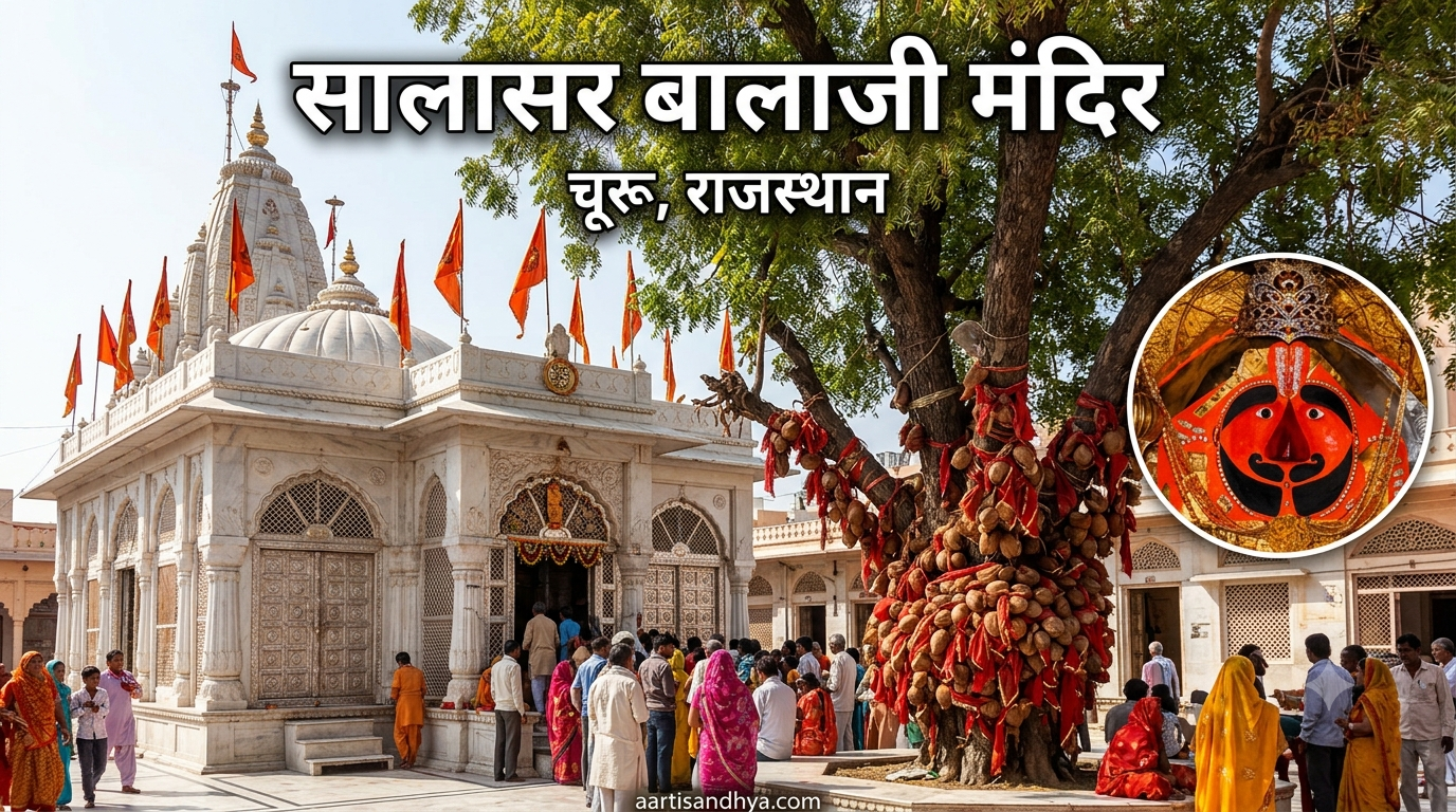 सालासर बालाजी मंदिर | हनुमान जी की चमत्कारी मूर्ति की कथा