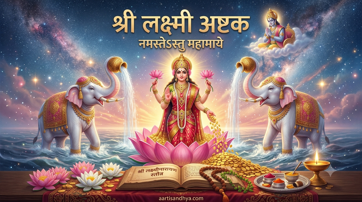 श्री लक्ष्मी अष्टक (Namastestu Mahā Māye) | Lakshmi Ashtakam — मंत्र, अर्थ व उपयोग